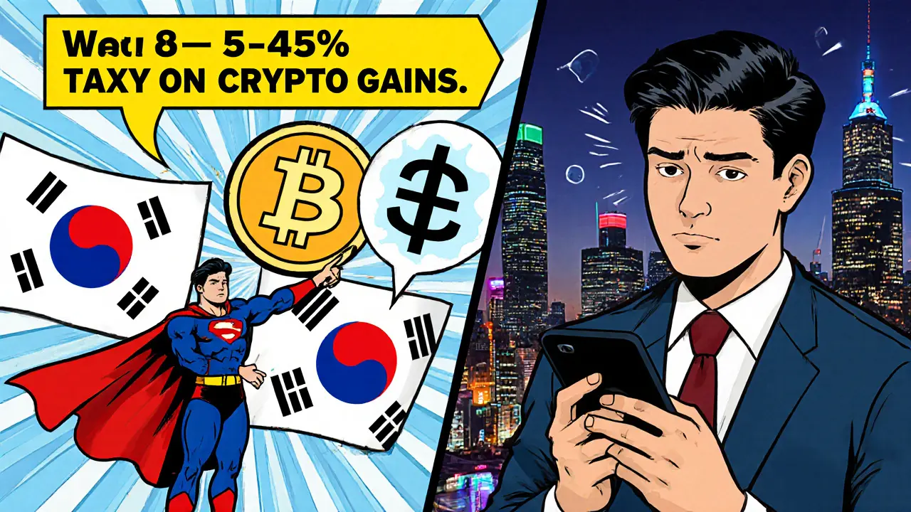South Korea Crypto Tax Rates: 5%‑45% on Gains Explained