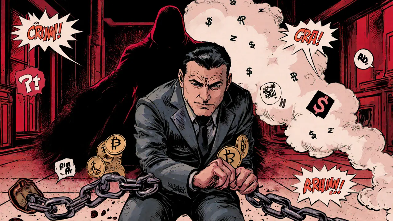 A trader trapped by a six-month lockup chain while a rug-pull project vanishes