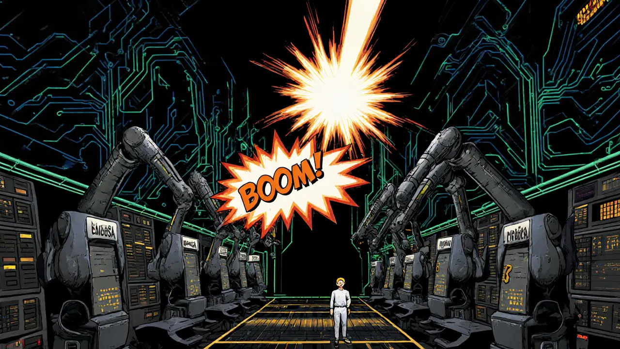 Schnorr verifying 100 transactions at once with a radiant beam, while ECDSA checks them one by one.