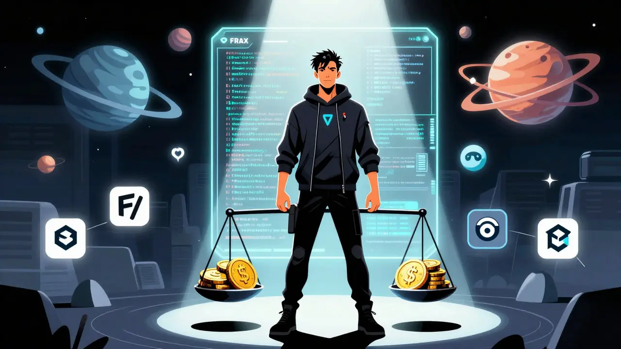 DeFi user surrounded by Optimism ecosystem protocols, veVELO shield and bribes floating in comic-style action scene.