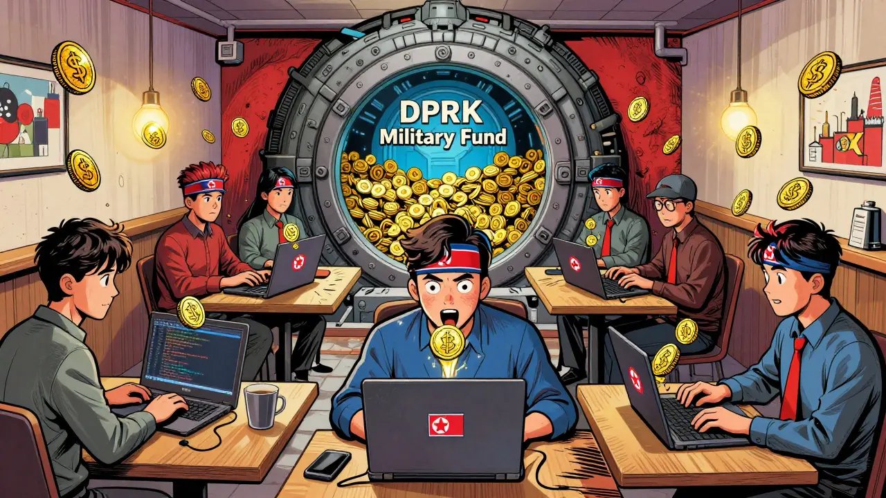 Remote IT workers in global cafes secretly funneling crypto to North Korea's military fund.