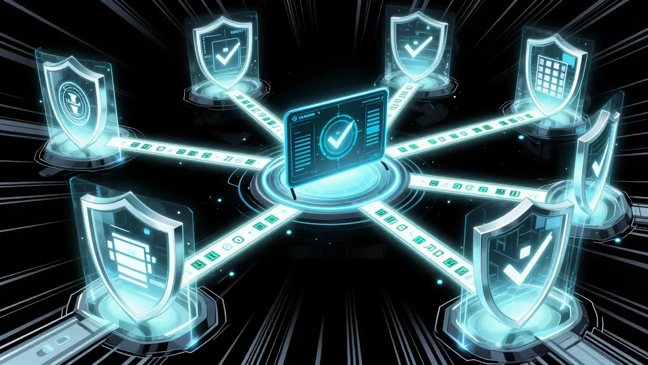 Secure cross-chain data tracking with encrypted transaction streams