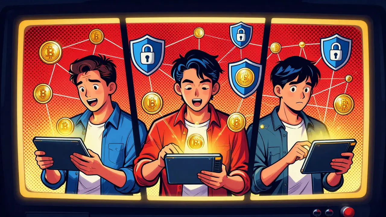 Crypto users managing forked digital assets