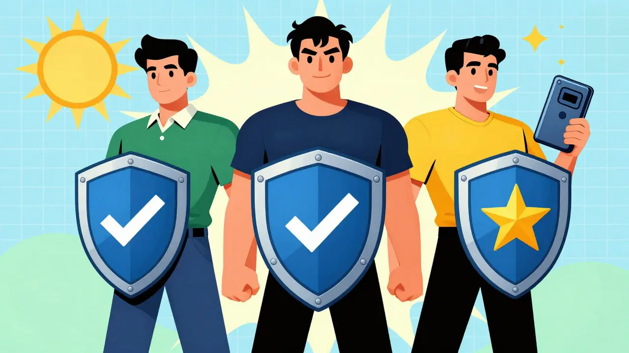Heroes standing with shields representing safe crypto exchanges