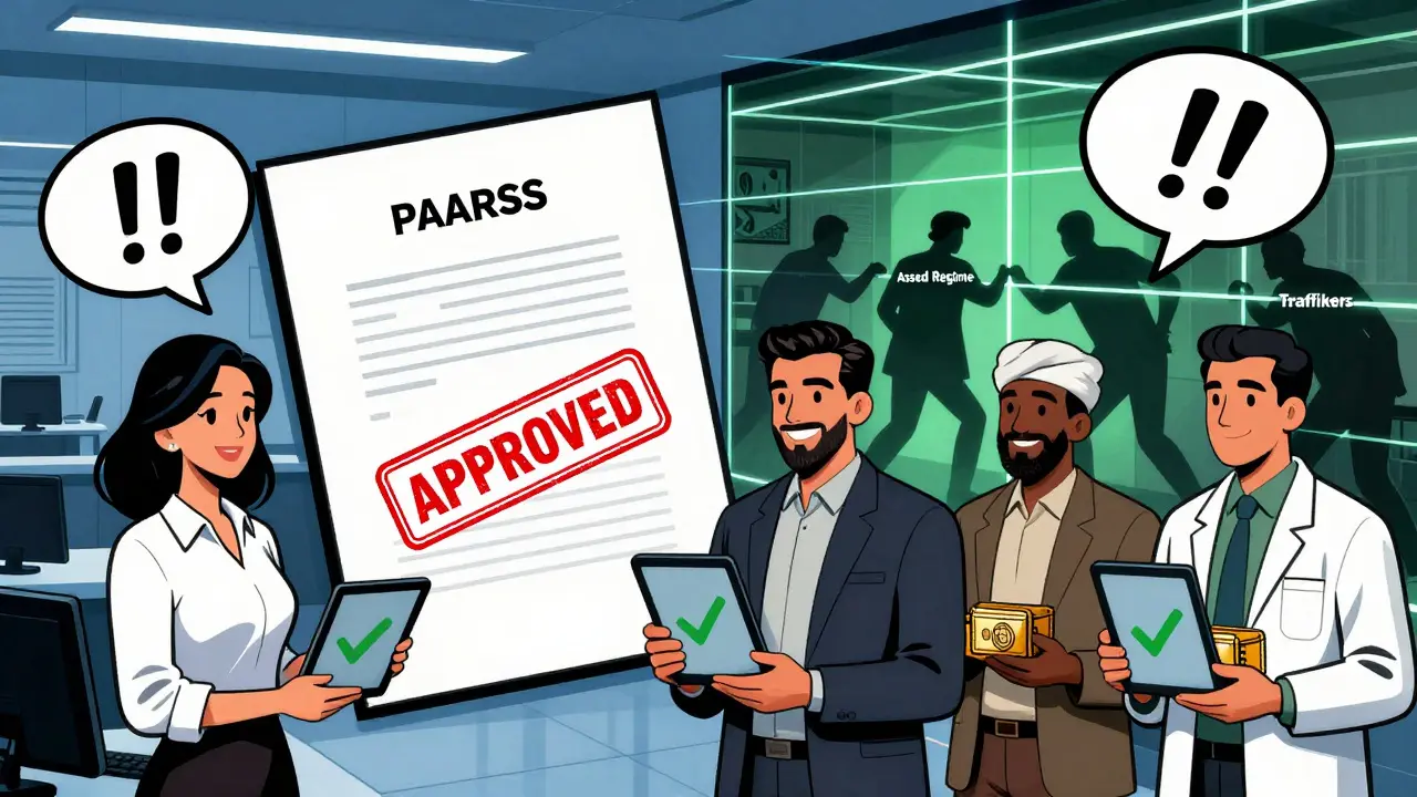 Pop art showing ordinary Syrians approved under new PAARSS rules.