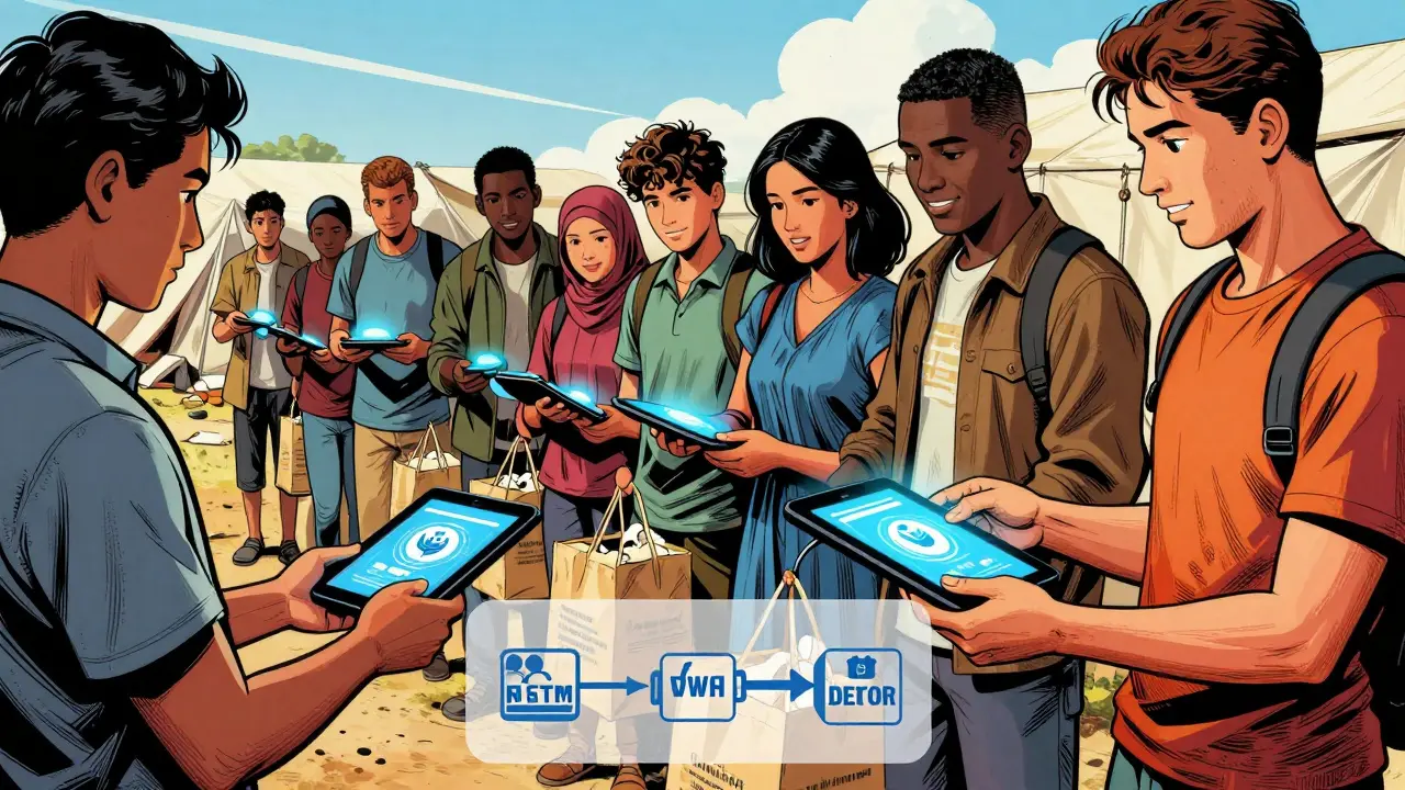 Refugees using biometric tech to receive transparent blockchain aid