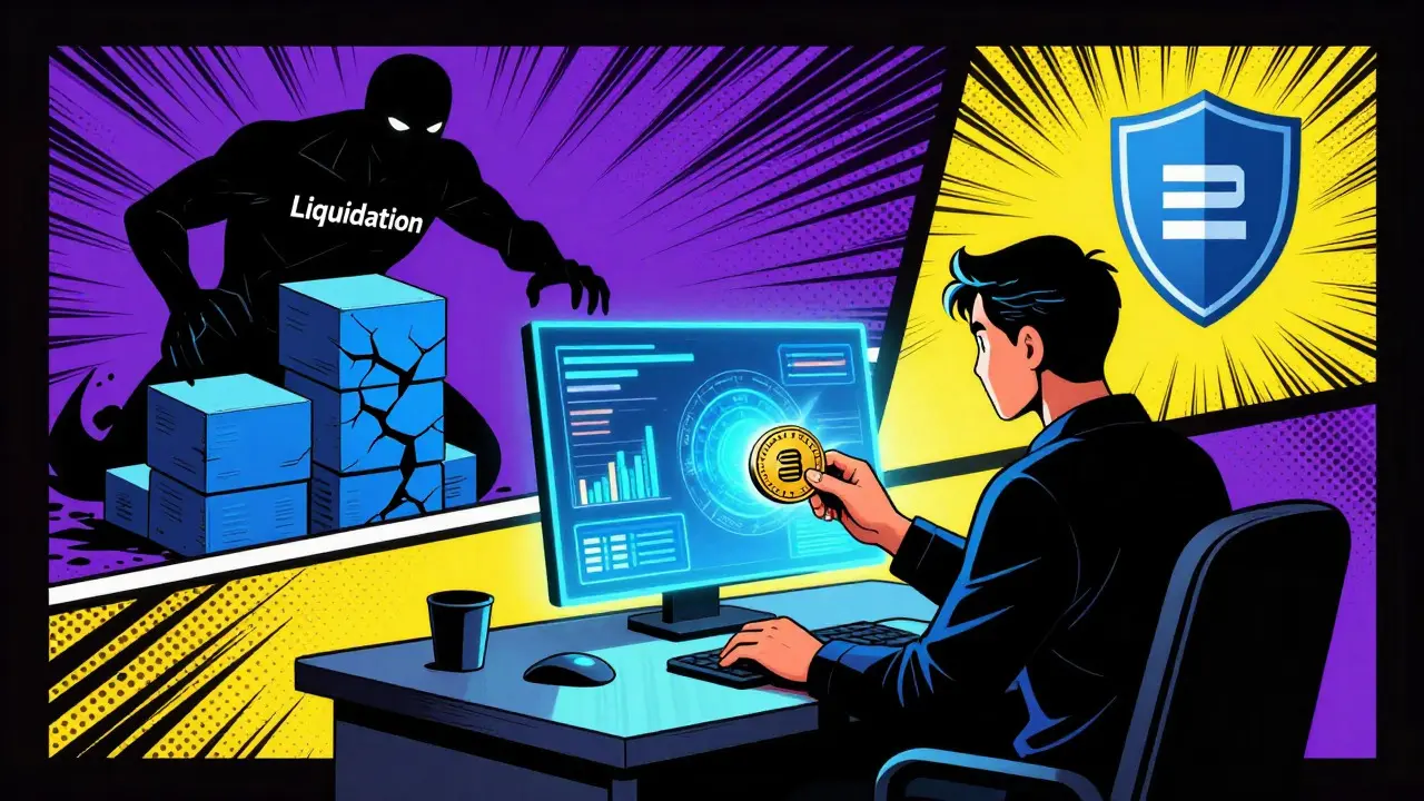 DeFi governance and liquidation risks illustrated
