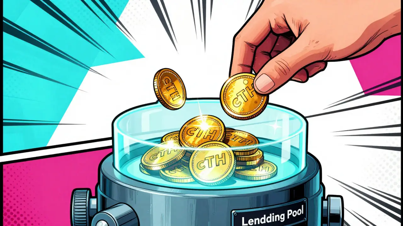 Visualizing cTokens earning interest in a lending pool