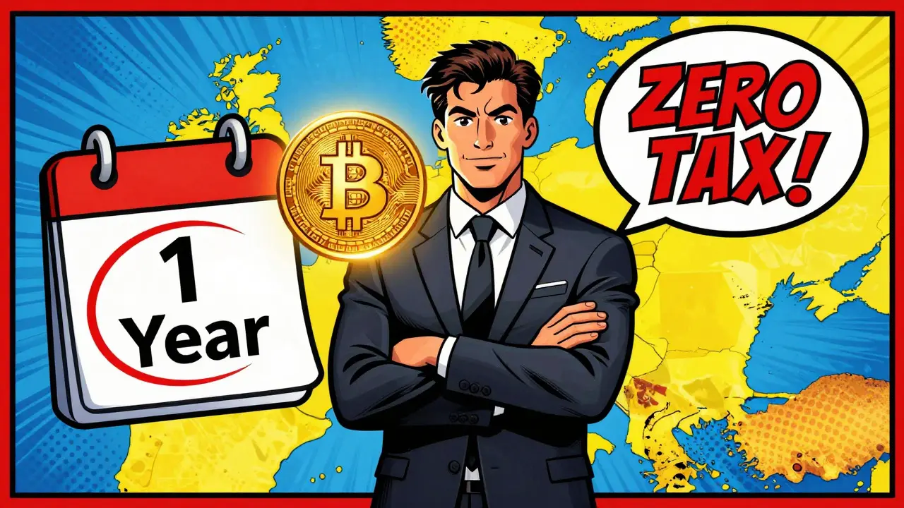 Zero Tax on Long-Term Crypto Holdings in Germany: The Complete Guide to the 1-Year Rule