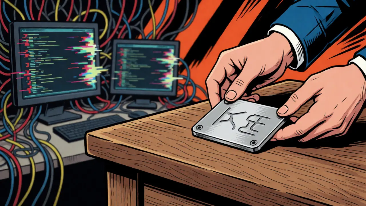 Comic book image of steel backup plate for secure wallet