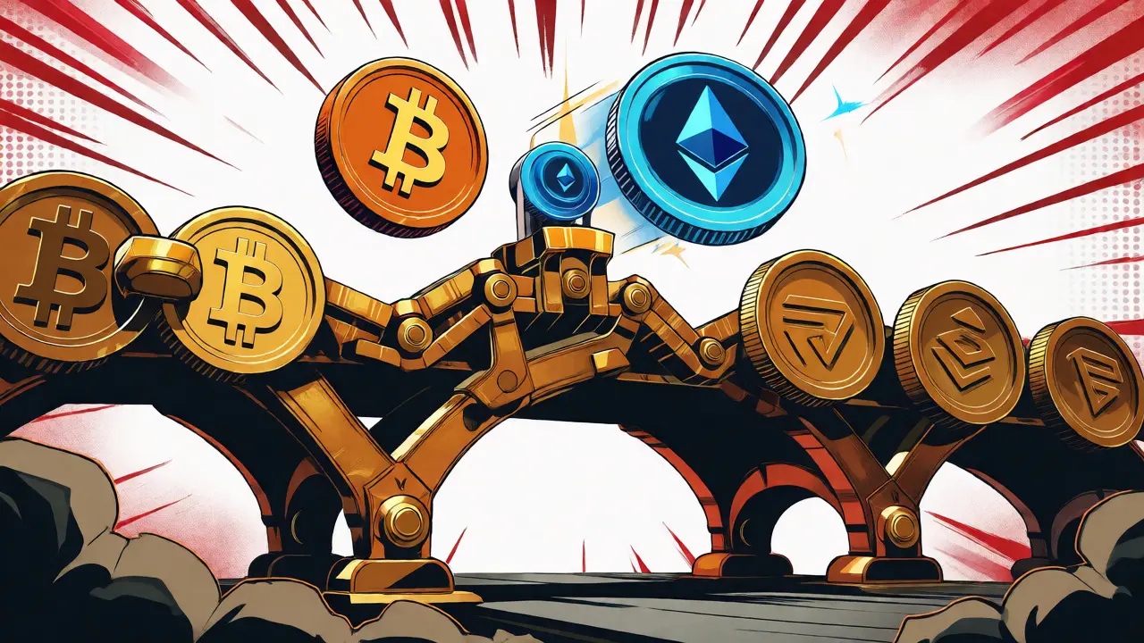 Golden RUNE bridge swapping Bitcoin and Ethereum across chains